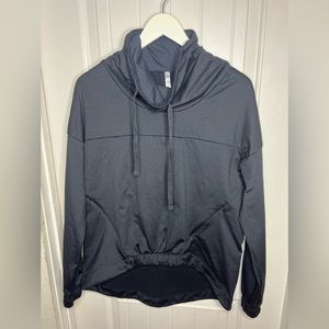Fabletics black cowl neck sweatshirt size small